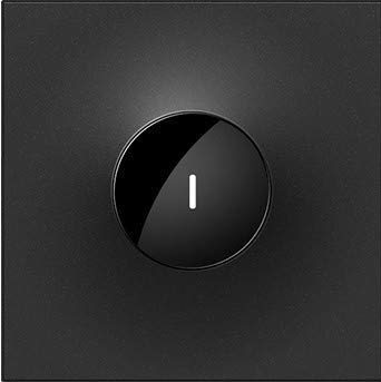 Legrand Adorne 15A Touchless Wave Light Switch with Matching Wall Plate (Graphite Finish) - ASWV1532G2 - Hands-Free Lighting Control for Bathroom, Kitchen & Smart Home Automation