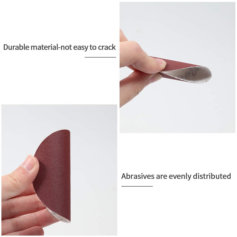 SPEEDWOX 3 Inch 320 Grit Hook and Loop Sanding Discs - 100pcs No Hole Sandpaper for Wood, Metal, Plastic - Perfect for Drill, Grinder, Rotary Tools - Ideal for Woodworking, DIY Projects & Surface Finishing