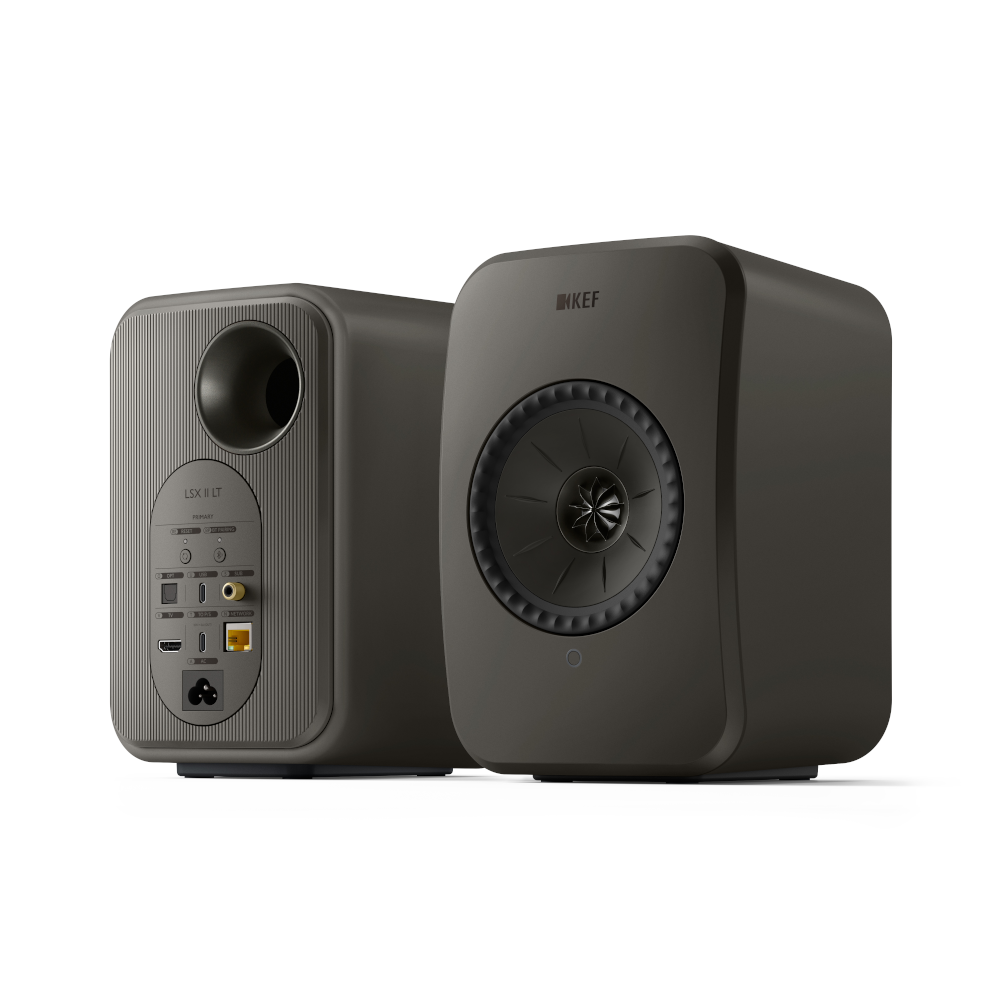 KEF LSX II LT Wireless Hi-Fi Bookshelf Speakers - Premium Powered Audio System for Home Theater, Music & Gaming - Compact Design for Living Room, Office & Studio