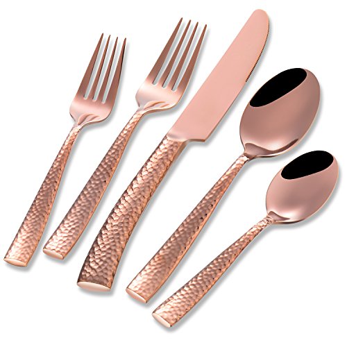 Rose Gold Hammered
