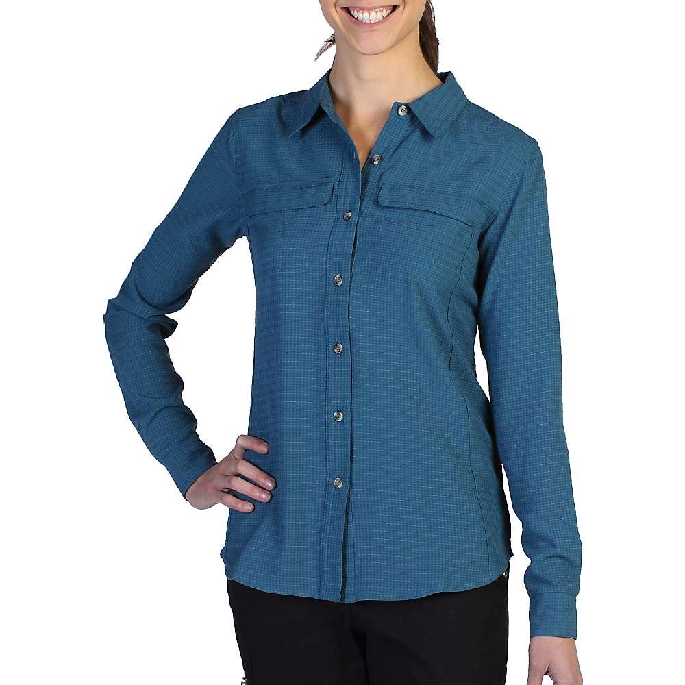 ExOfficio Women's Gill Long Sleeve Shirt - UPF 50+ Sun Protection, Moisture-Wicking & Odor-Resistant Travel Shirt for Hiking, Camping & Outdoor Adventures