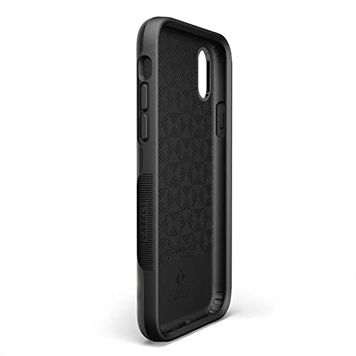 Casely iPhone X/XS Case - Fine Lines Mustard Yellow Pinstripe Protective Cover | Slim Fit, Shockproof & Scratch-Resistant | Perfect for Work, Travel & Everyday Use
