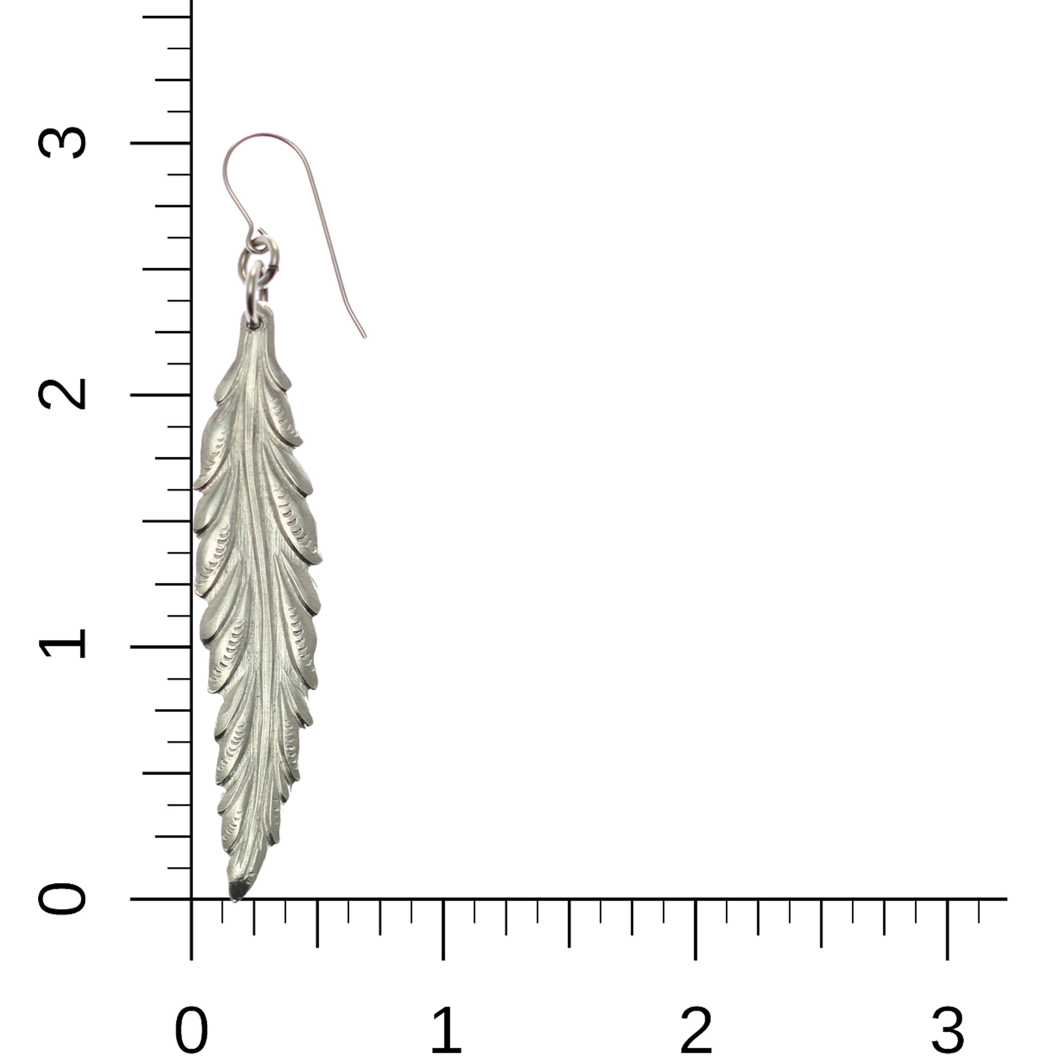 Elegant Long Feather Aluminum Drop Earrings for Women - Lightweight Dangle Earrings for Parties, Weddings & Special Occasions