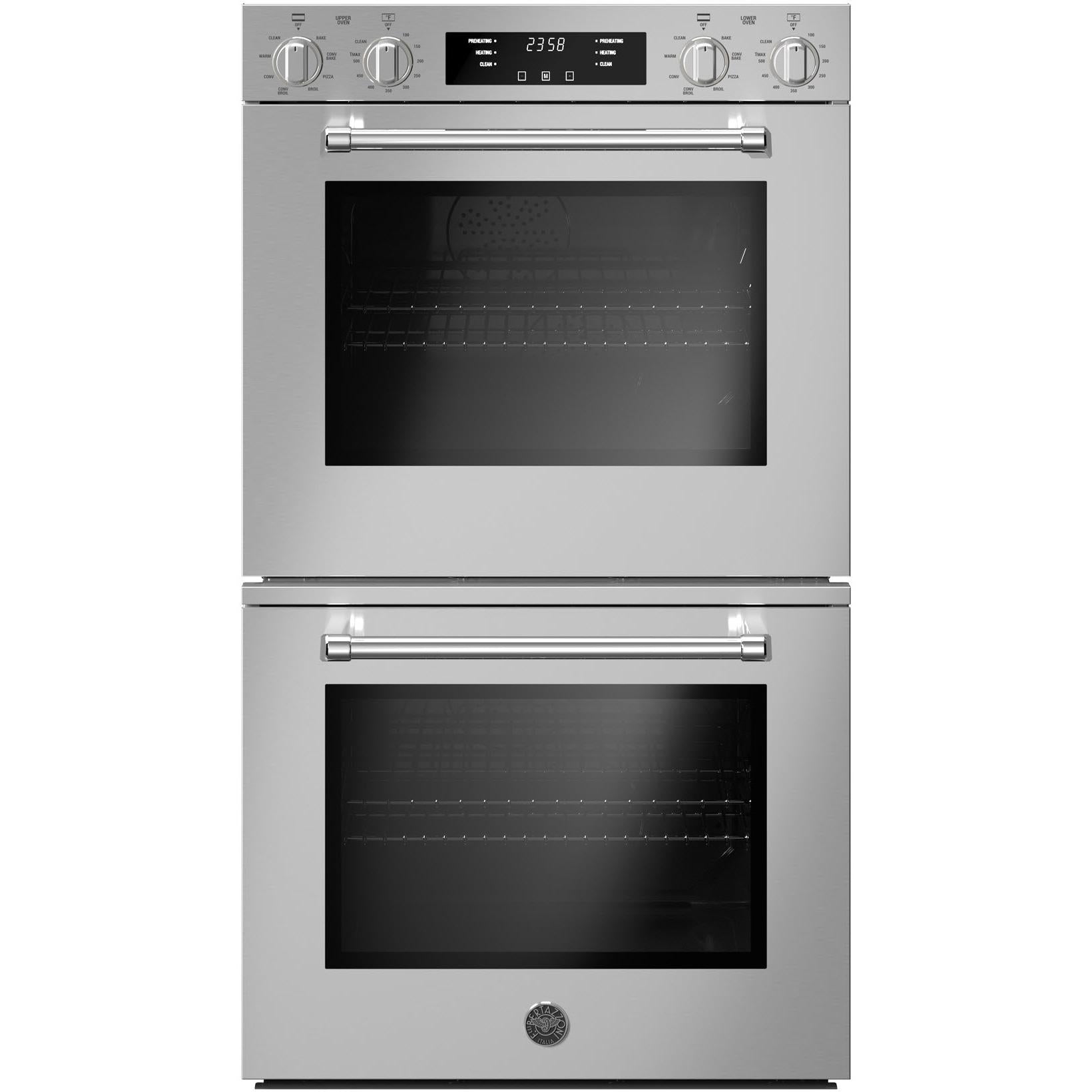 Bertazzoni MAST30FDEXV 30-Inch Built-In Double Wall Oven with Convection Technology - 8.2 Cu.Ft Capacity for Professional Home Baking & Cooking