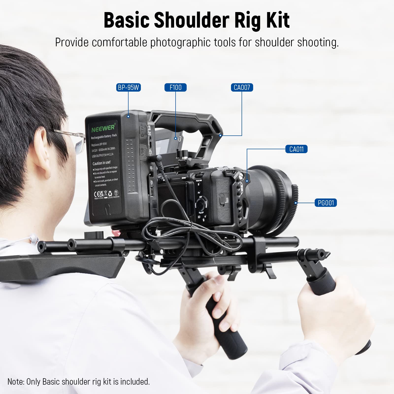 NEEWER Universal Shoulder Rig Kit with 16