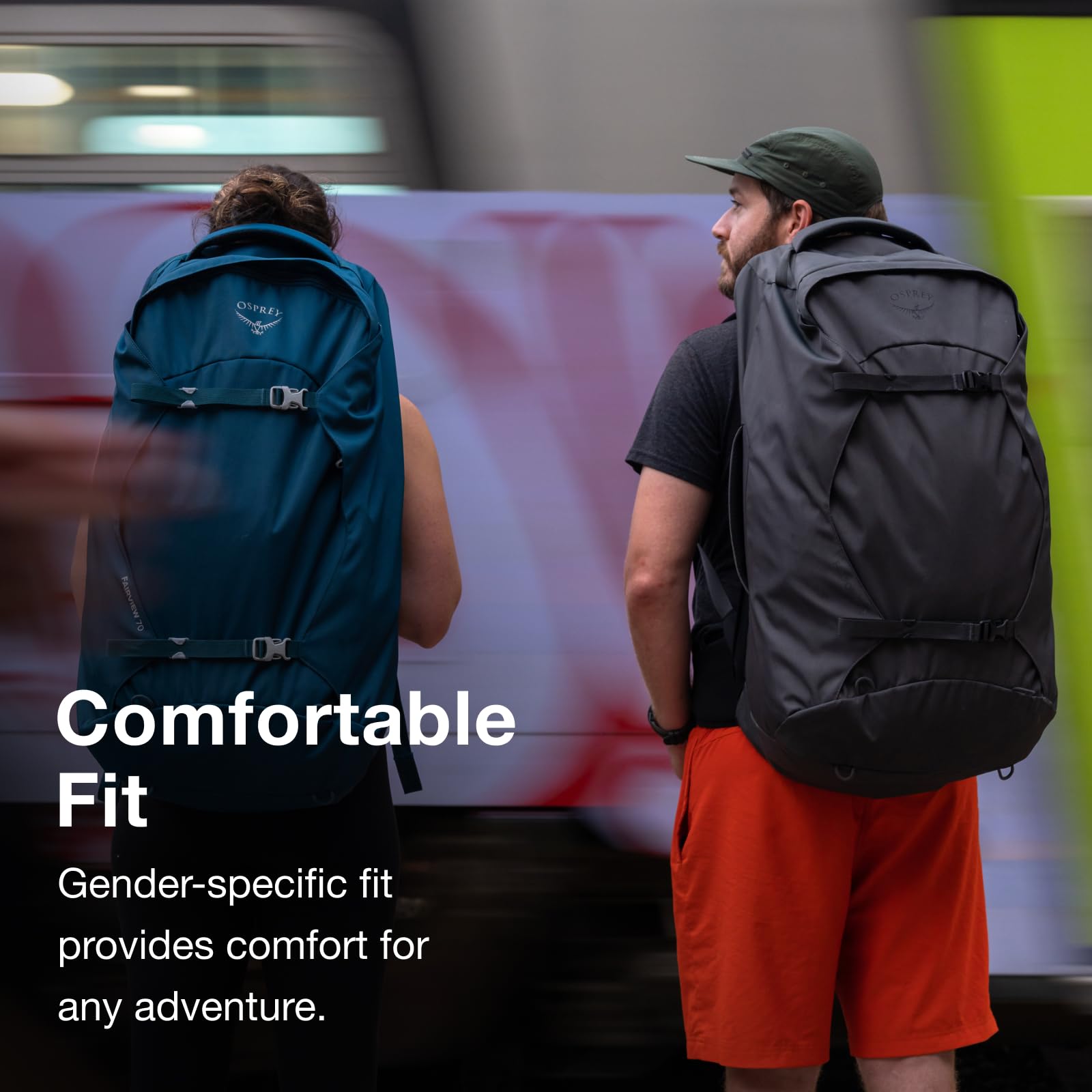 Osprey Farpoint 55L Men's Travel Backpack - Lightweight Hiking Backpack for Outdoor Adventures, Camping & Air Travel - Gopher Green