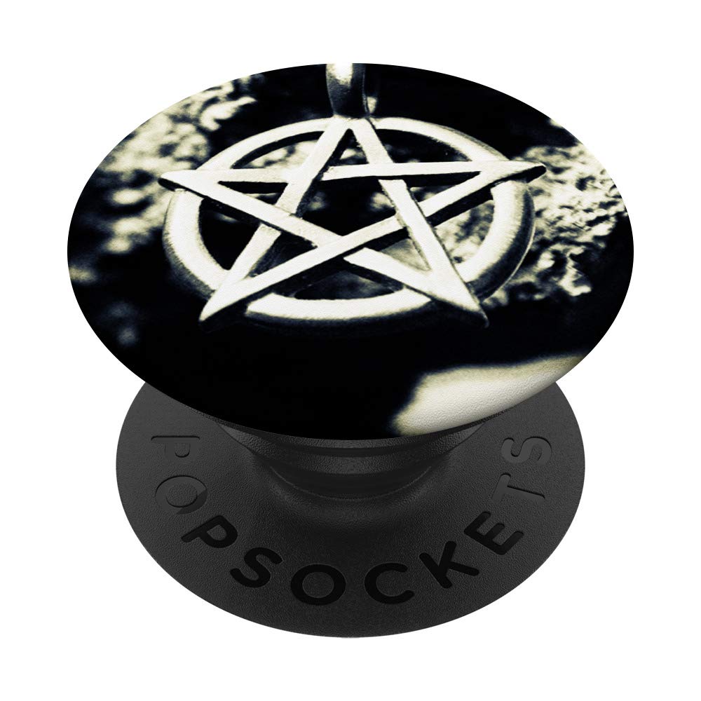 Pentacle Pentagram Pagan Wicca Witch Occult PopSockets Grip & Stand for iPhone, Samsung & Tablets - Perfect for Wiccan Rituals, Gothic Decor & Phone Protection