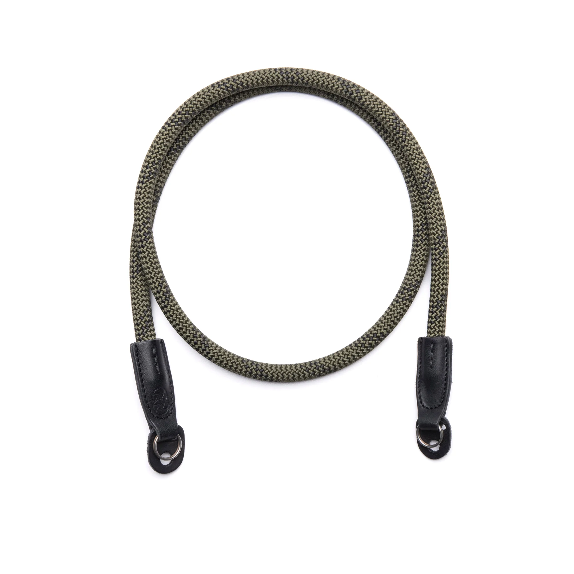 Cooph Rope Camera Strap with Split Ring - 51.2 Inch (130cm) Adjustable Neck Strap for DSLR & Mirrorless Cameras - Durable Duotone Olive Design for Travel & Outdoor Photography