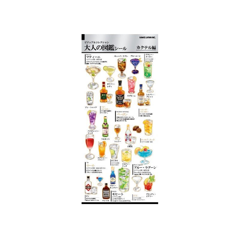 Premium Japanese Food & Drink Stickers - Otona Collection by Kamio Japan for Scrapbooking, Journaling & DIY Crafts