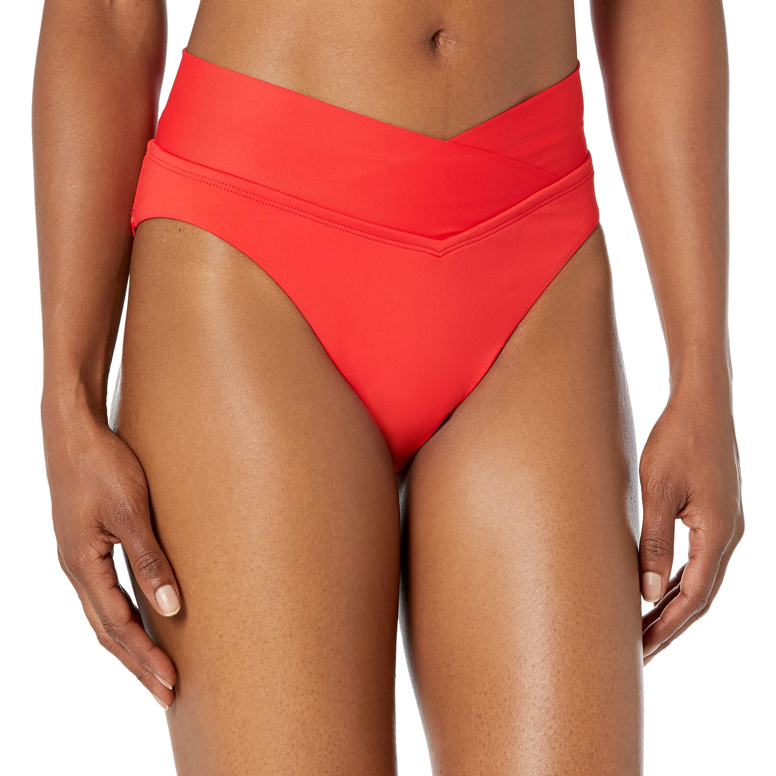 High Waist Bikini Bottoms for Women - Sexy Cross Over Swimwear Bottom - Perfect for Beach, Pool Party & Vacation