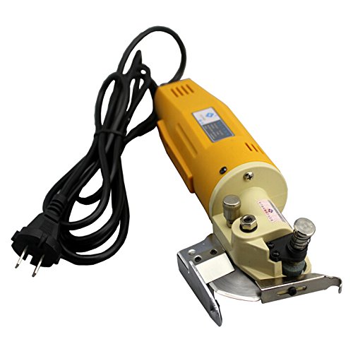 CGOLDENWALL 70mm Electric Fabric Cutter - Professional Round Knife Cloth Cutting Machine for Quilting, Sewing & DIY Crafts | Perfect for Fabric Shops, Tailors & Home Use