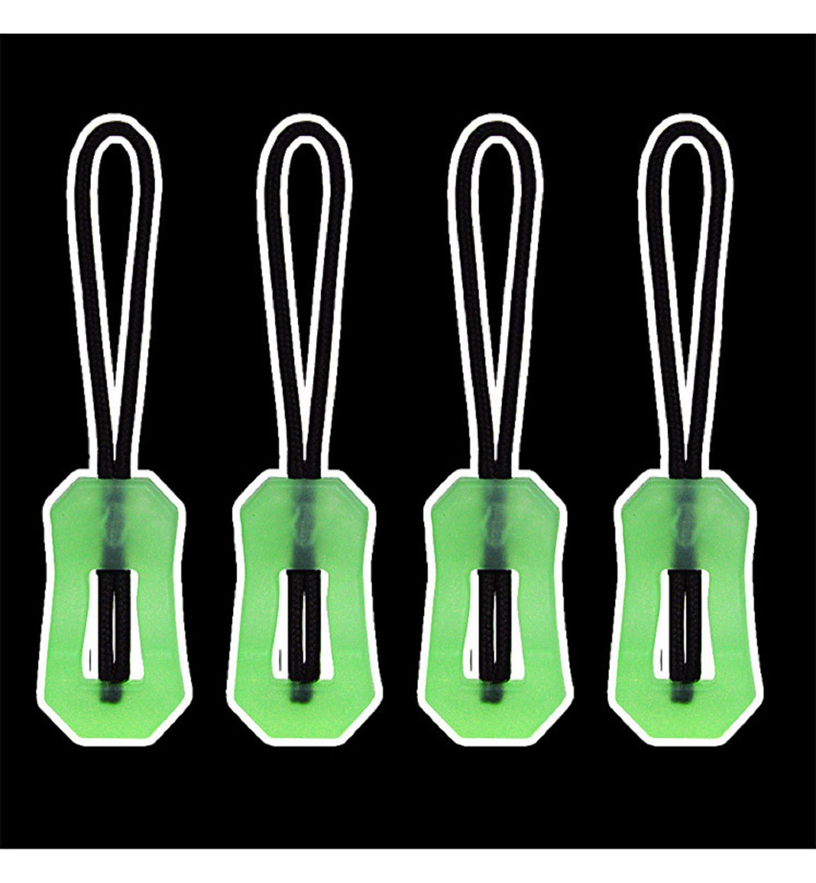 10-Pack Glow in The Dark Zipper Pulls - Luminous Zipper Heads Replacement for Backpacks, Jackets, Luggage & Handbags - Perfect for Night Travel, Camping & Outdoor Adventures (Style 1)