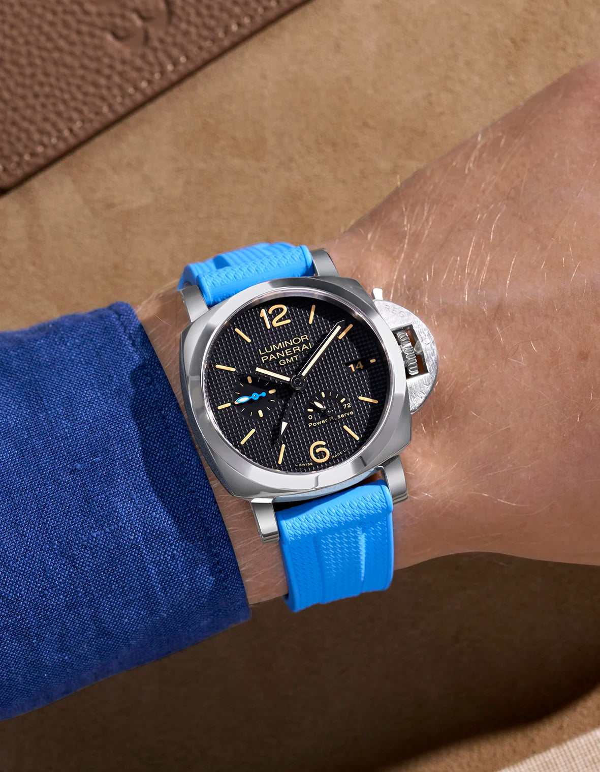 Premium Vertech FKM Rubber Watch Bands for Panerai Luminor - Durable, Waterproof Replacement Straps - Perfect for Diving, Swimming & Outdoor Adventures