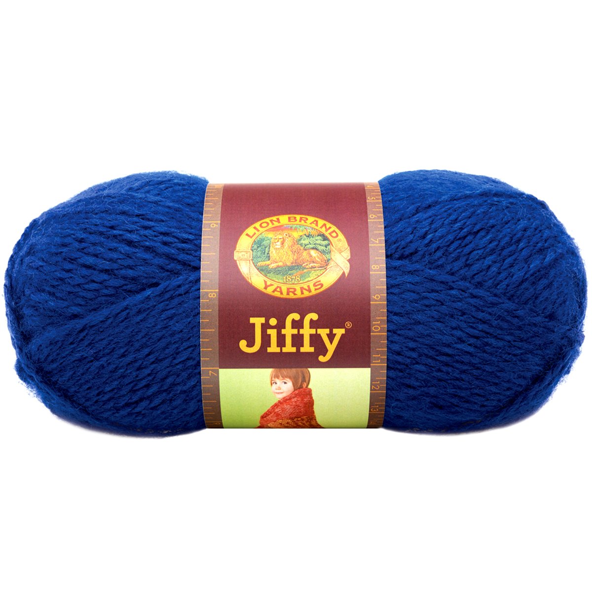 Lion Brand Jiffy Yarn 450-110 - Soft Navy Blue Acrylic Yarn for Knitting & Crocheting - Perfect for Blankets, Scarves, and DIY Craft Projects