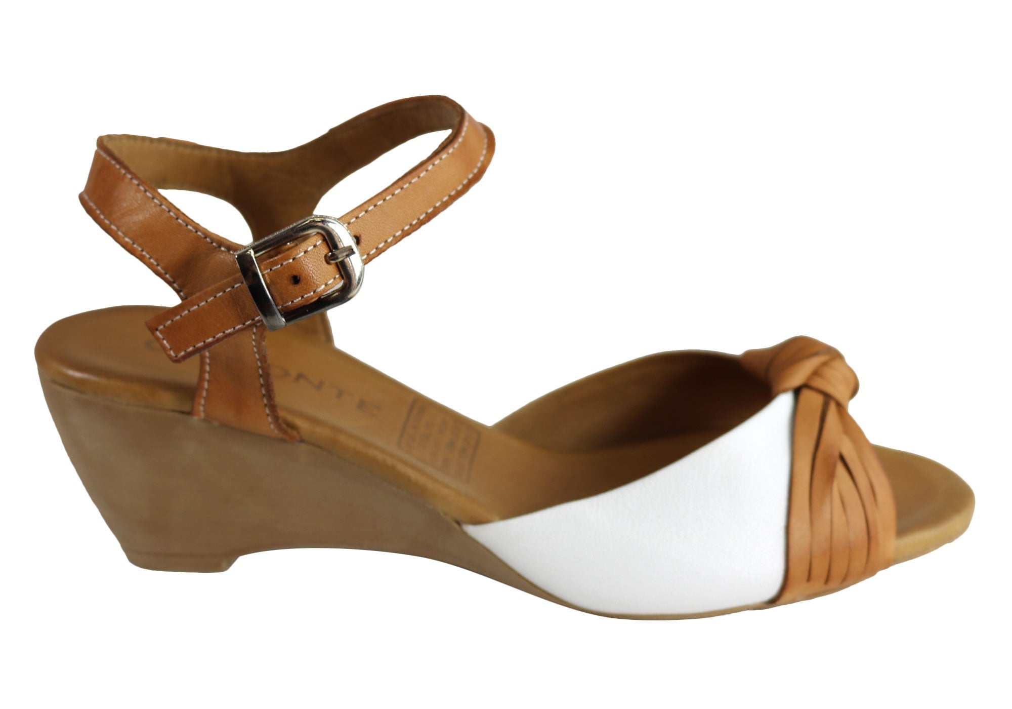 Orizonte Toronto Women's European Leather Comfortable Wedge Sandals - Stylish Summer Casual Shoes for Walking, Travel & Beach Outfits
