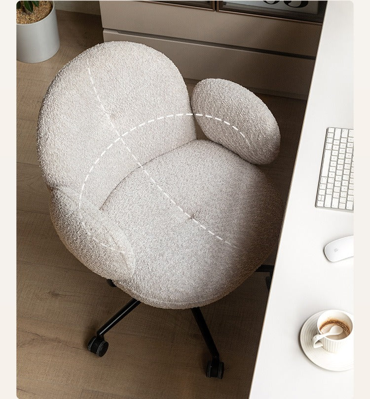 Ergonomic Office Chair with Adjustable Height - Comfortable Computer Desk Chair for Home & Work - Perfect for Long Hours Sitting, Gaming, and Remote Work