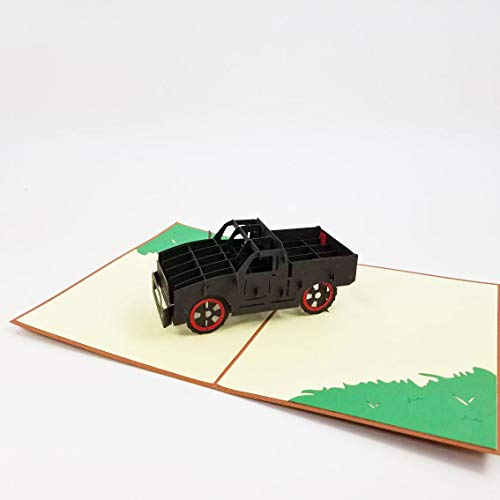 Black Truck Pop Up Card