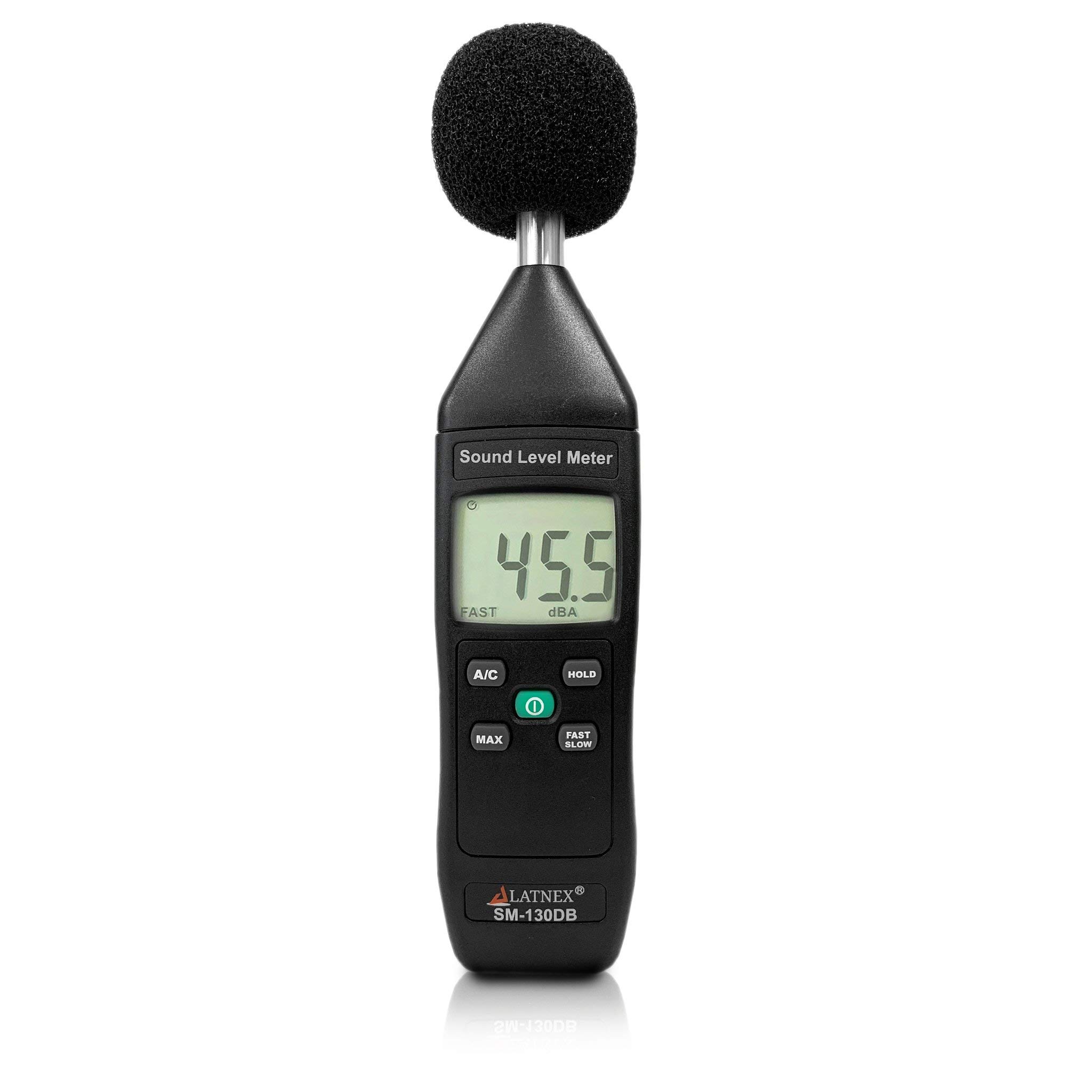 SM-130DB Professional Digital Sound Level Meter - Type 2 Decibel Meter with Calibration Certificate for Accurate Noise Measurement | Perfect for Environmental Monitoring, Industrial Noise Testing, Office & Classroom Sound Control