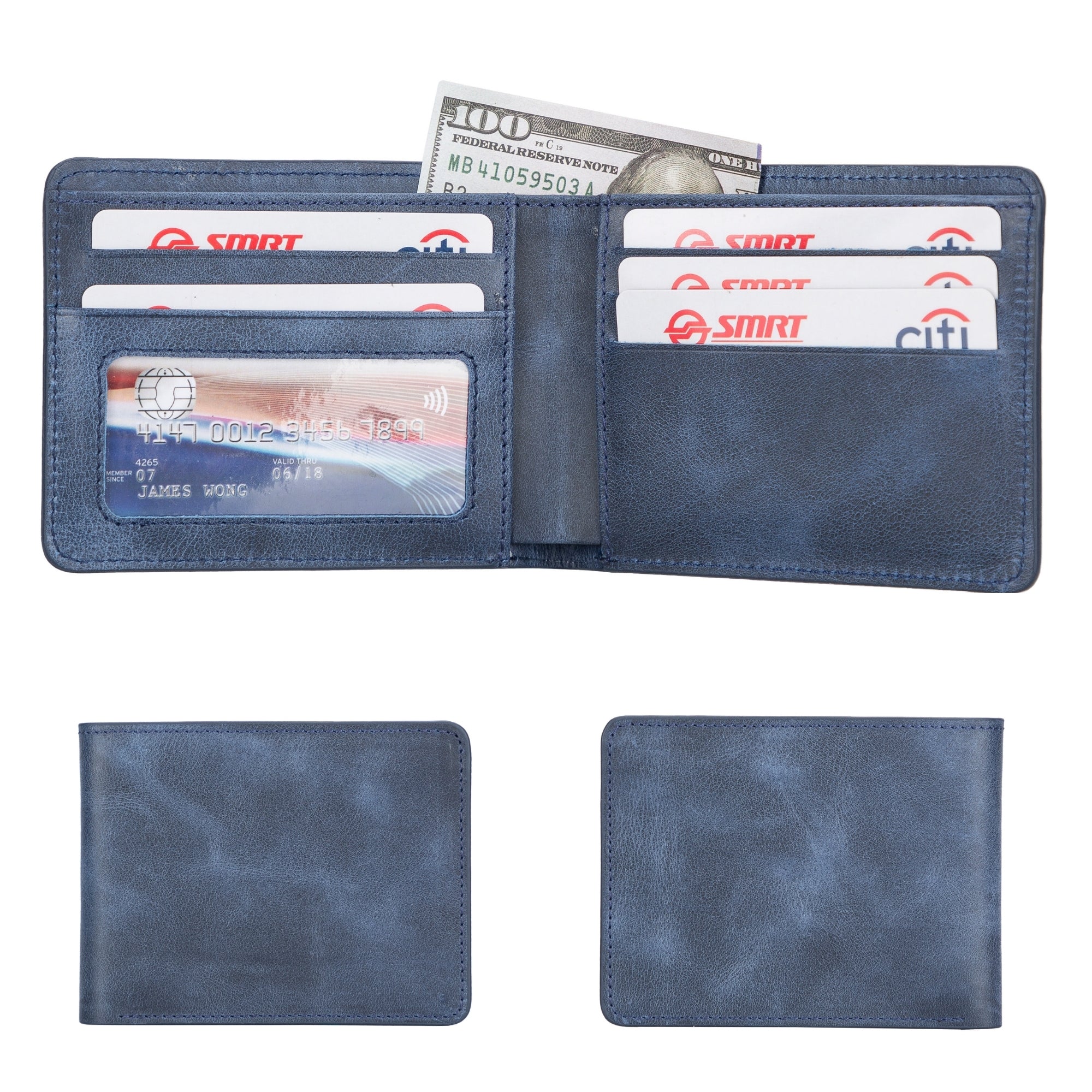 Arvada Genuine Leather Bifold Wallet for Men - Slim RFID Blocking Wallet with Multiple Card Slots - Perfect for Everyday Use, Travel & Business