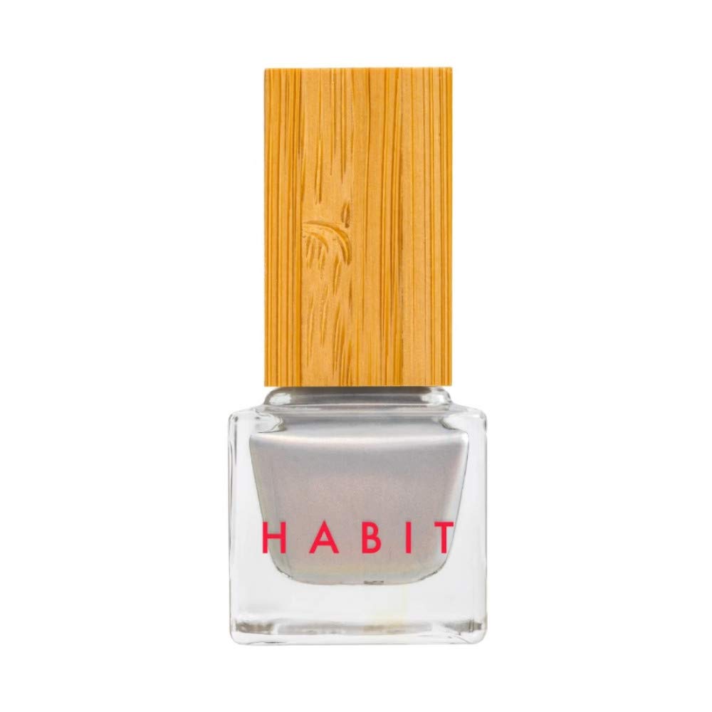 Habit Cosmetics Non-Toxic Grey Shimmer Nail Polish for Elegant Manicures