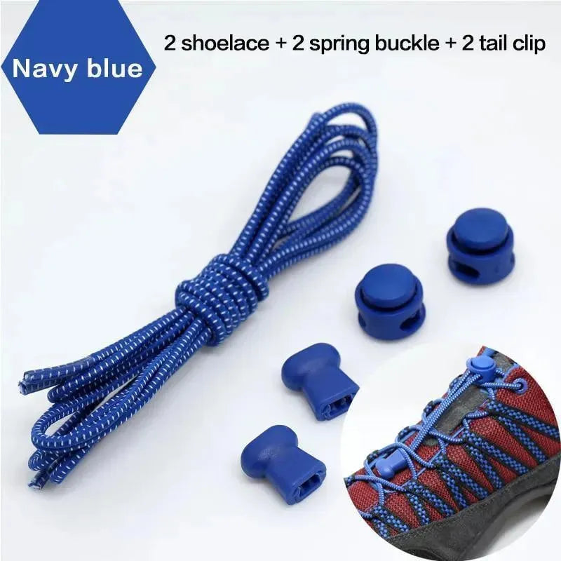 No Tie Shoelaces for Sneakers & Trainers - Elastic Laces for Running, Walking & Sports - Hands-Free Convenience for Adults & Kids