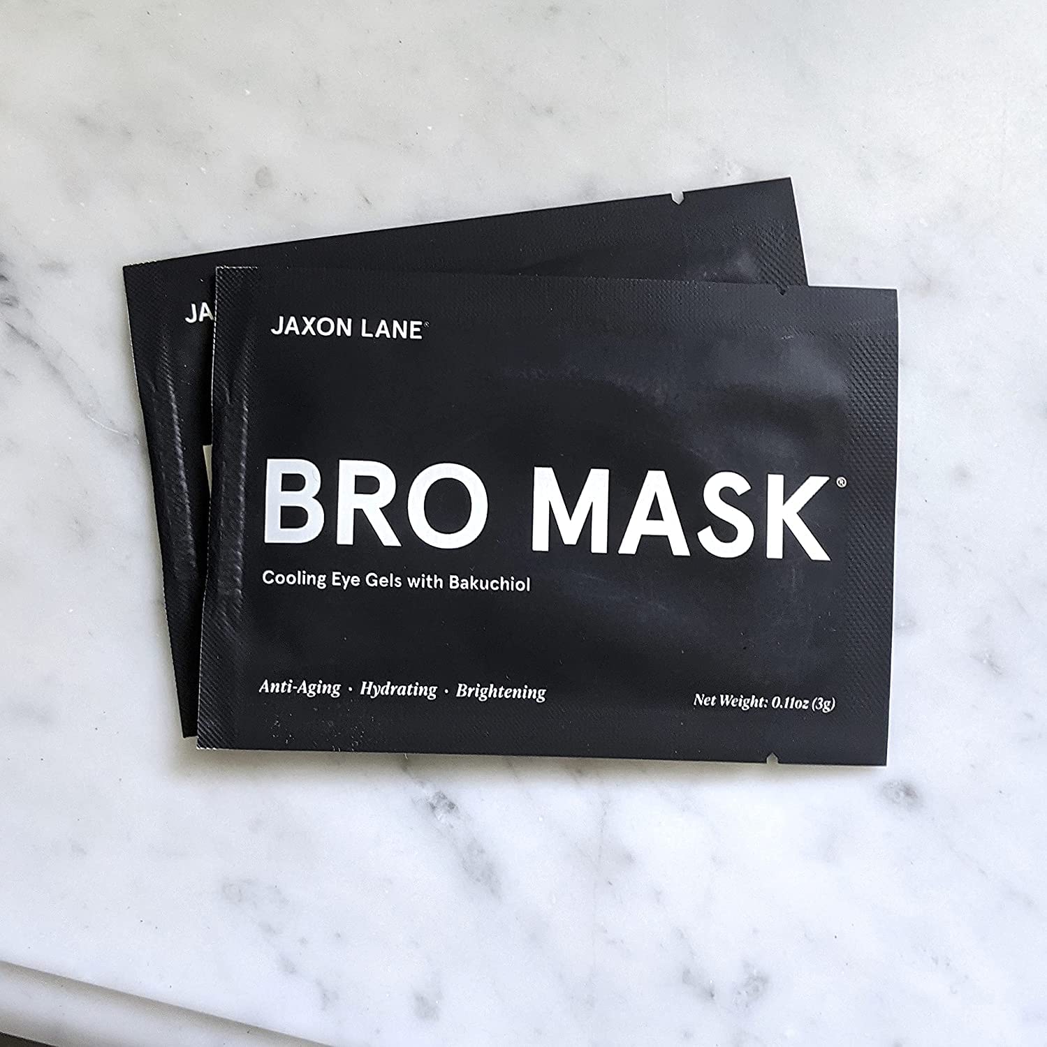 BRO MASK Under Eye Gel Pads: Cooling Hydrogel Eye Patches for Dark Circles, Puffiness & Anti-Aging | Infused with Bakuchiol, Green Tea, Hyaluronic Acid, Caffeine & Niacinamide (4 X 6 Pairs) | Perfect for Morning Routine, Travel & Post-Workout Recovery