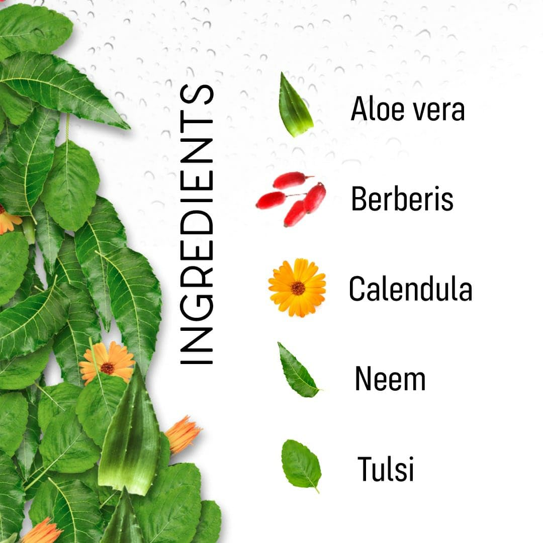 ADVEN NATURALS Face Wash with Aloe Vera, Berberis, Calendula, Neem & Tulsi - Paraben & Sulfate Free - Pack of 2 (100GMx2) - Gentle Cleansing for Acne-Prone & Sensitive Skin - Daily Skincare Routine