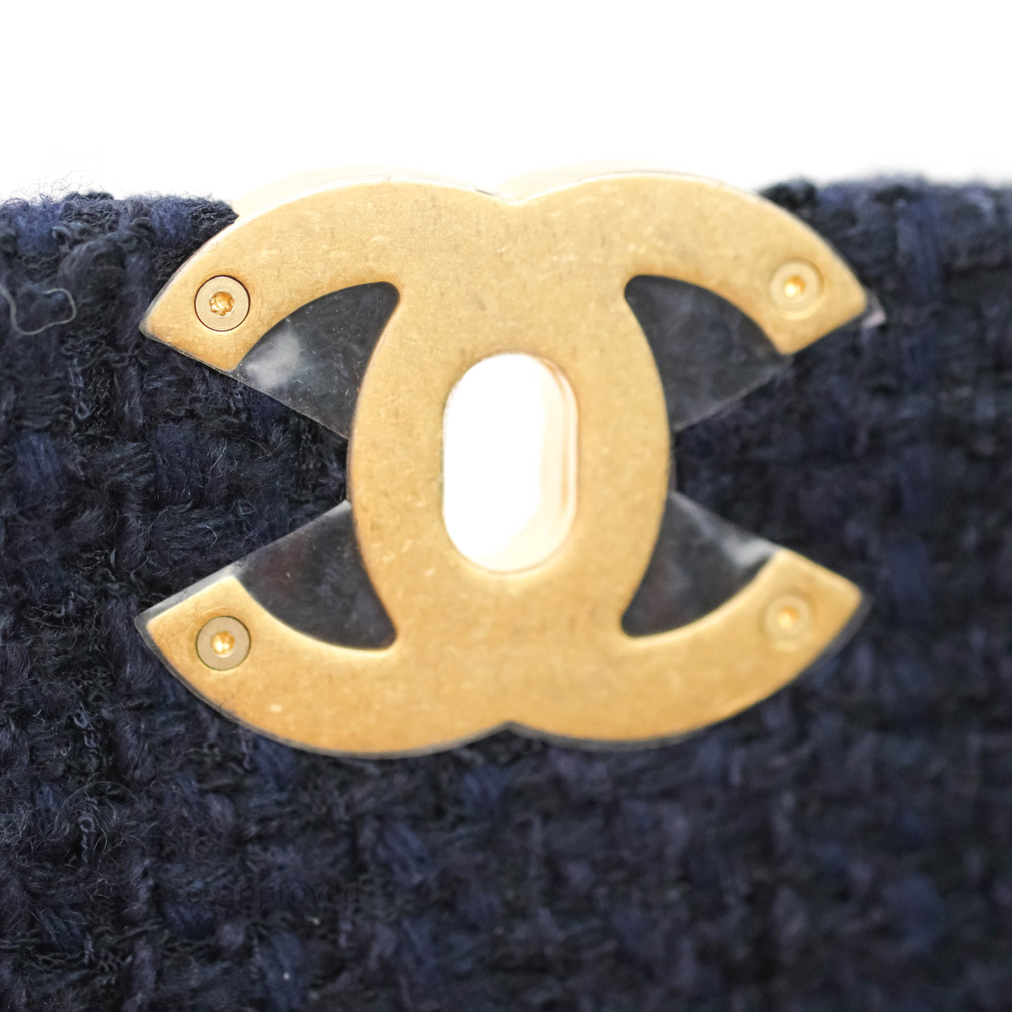 Chanel 19 Medium Flap Bag in Navy Tweed with Mixed Hardware - Luxury Designer Handbag for Women, Perfect for Work, Evening Events & Special Occasions
