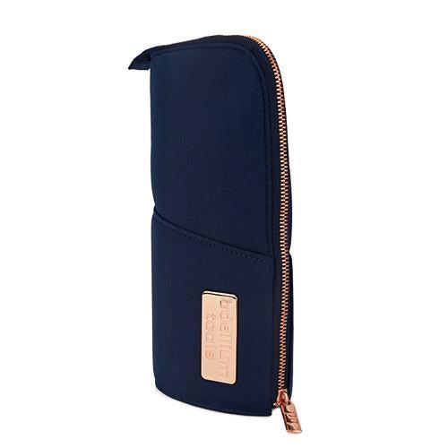 Bdellium Tools Golden Triangle Stand Up Pouch - Premium Makeup Brush Organizer for Travel & Professional Artists | Perfect for Cosmetics, Brushes & Beauty Essentials Storage