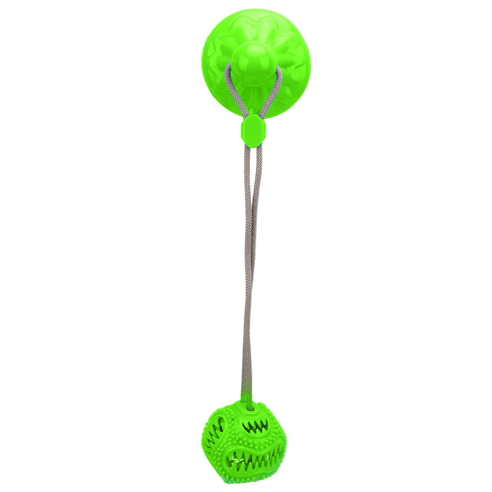 Durable Dog Rope Chew Toy with Bell Sound & Treat Pocket - Bite-Resistant Molar Rope Ball for Small & Medium Dogs - Perfect for Indoor Play & Outdoor Fetch (Green)