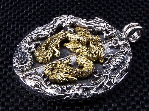Exquisite Sterling Silver Japanese Phoenix Dragon Pendant Necklace - Handcrafted Jewelry for Women - Perfect for Gifts, Cosplay & Spiritual Protection