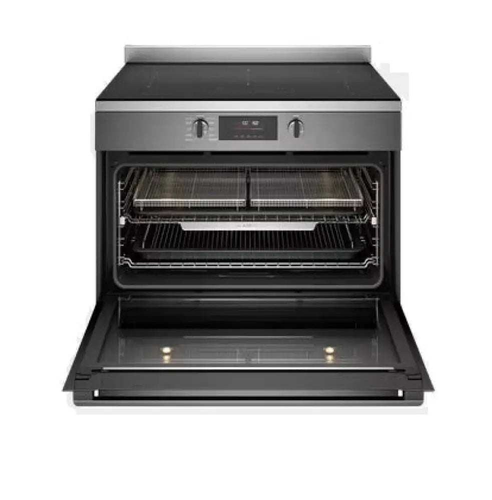 Westinghouse WFEP9757DD 90cm Induction Pyrolytic Freestanding Oven with Air Fryer - Dark Stainless Steel | Perfect for Baking, Roasting & Air Frying | Ideal for Home Kitchens & Professional Chefs
