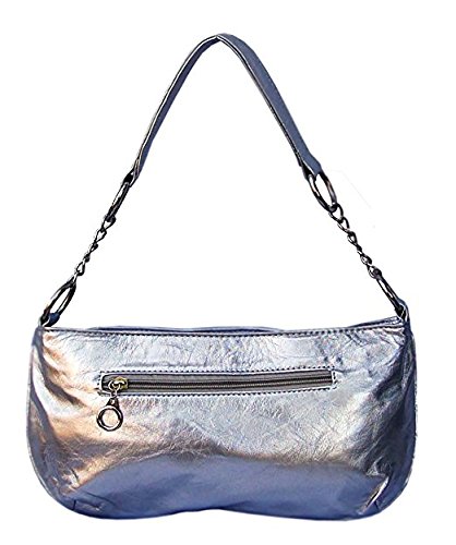 Elegant Silver Bejeweled Hobo Handbag for Women - Perfect for Evening Parties, Date Nights & Special Occasions
