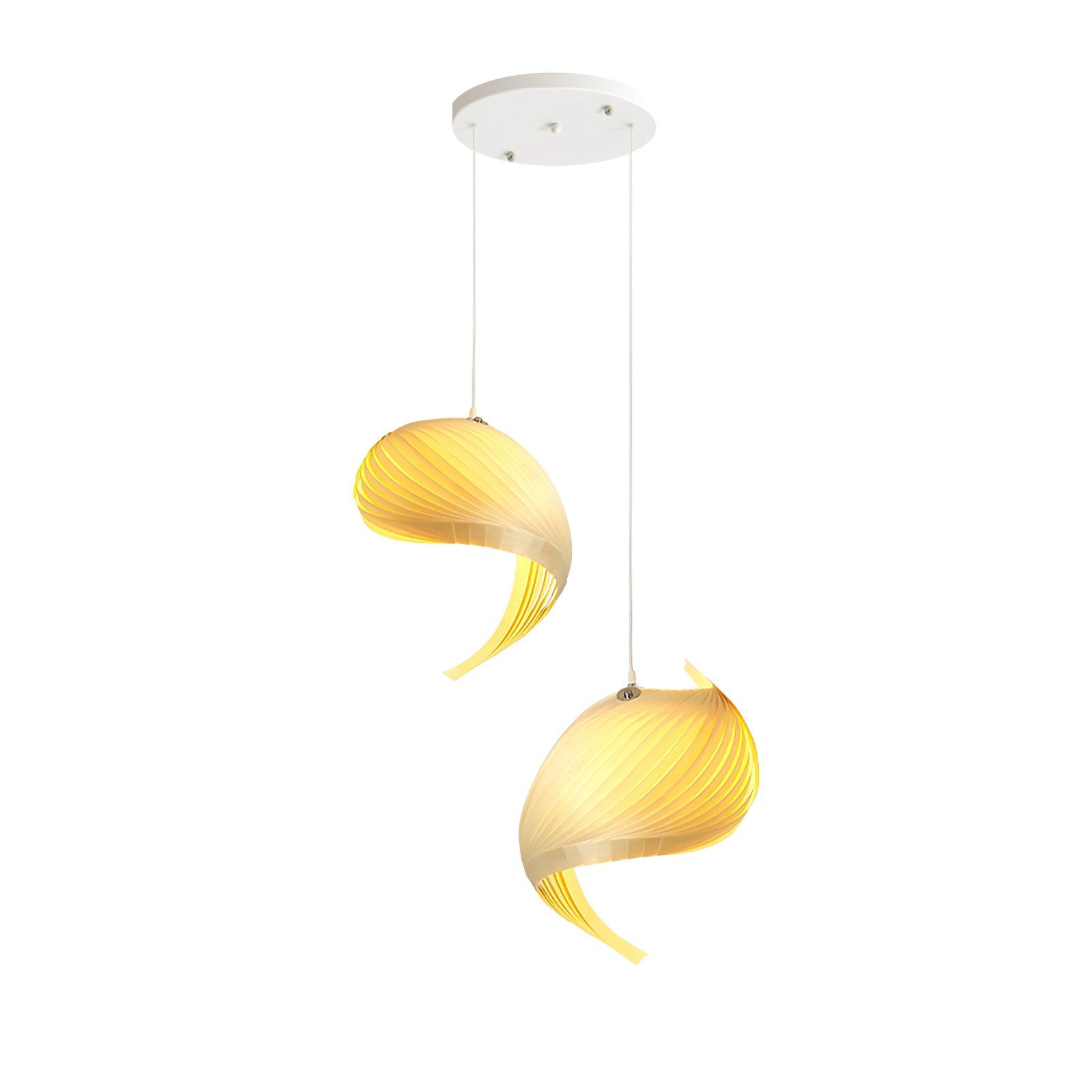 Nautilus Shell Pendant Light - Modern Boho Ceiling Fixture for Dining Room, Bedroom & Living Room Decor