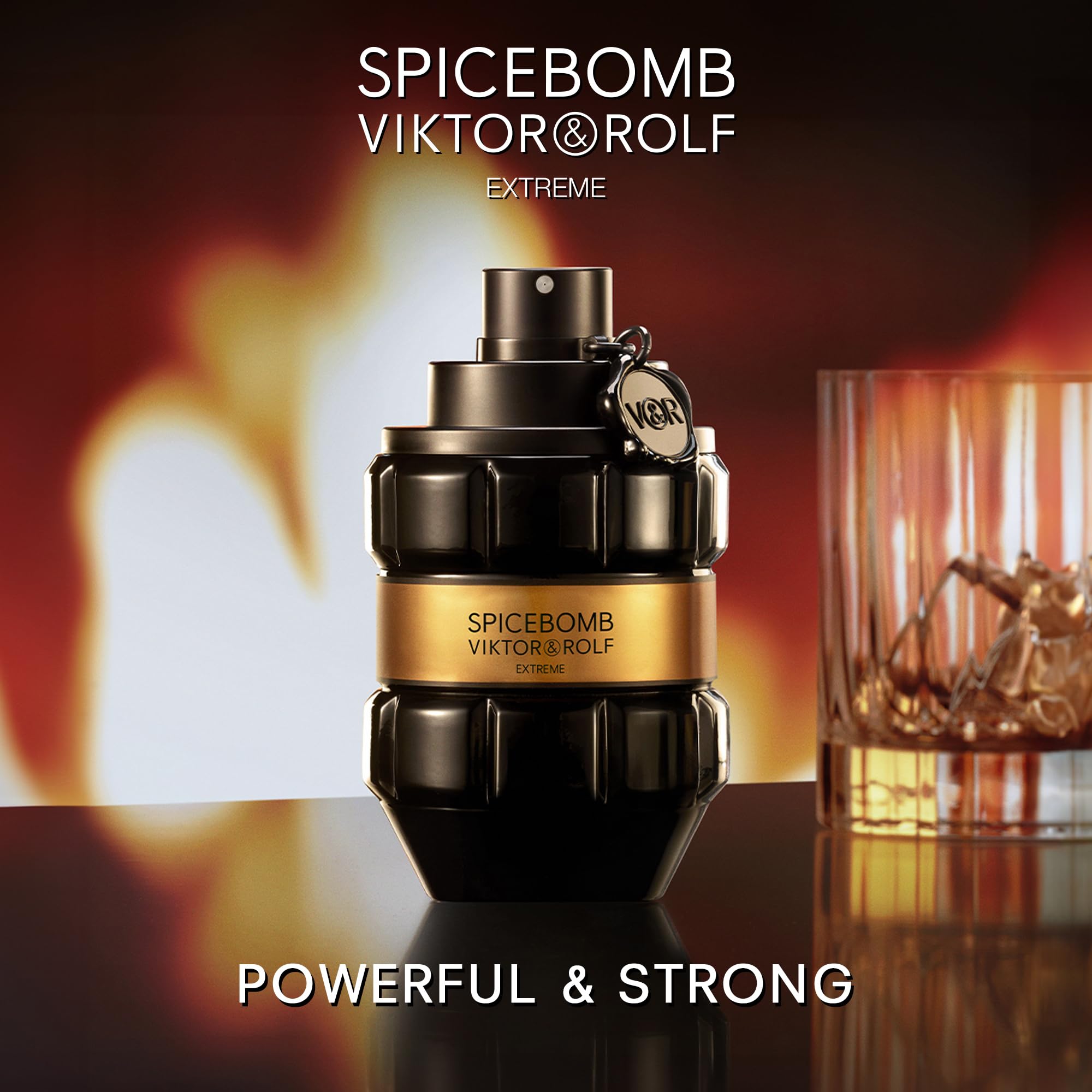 Viktor&Rolf Spicebomb Extreme Eau de Parfum for Men | Woody Spicy Cologne with Amber & Vanilla Notes | 3 Fl Oz | Perfect for Date Nights & Special Occasions