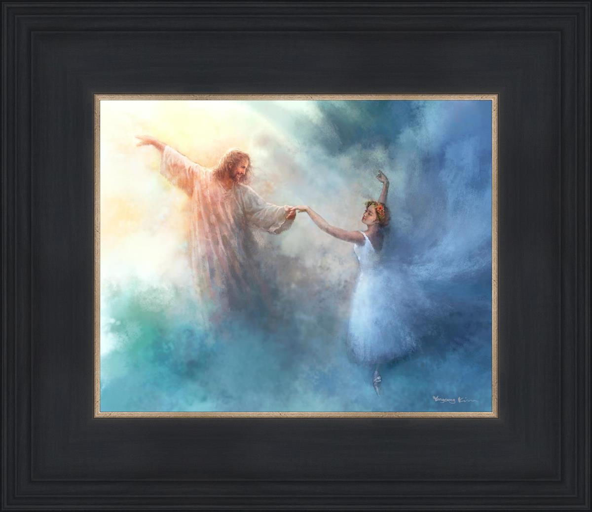 A Pas De Deux By Yongsung Kim - Elegant Ballet Art Print for Home Decor | Perfect for Dance Studios, Living Rooms & Gift Ideas