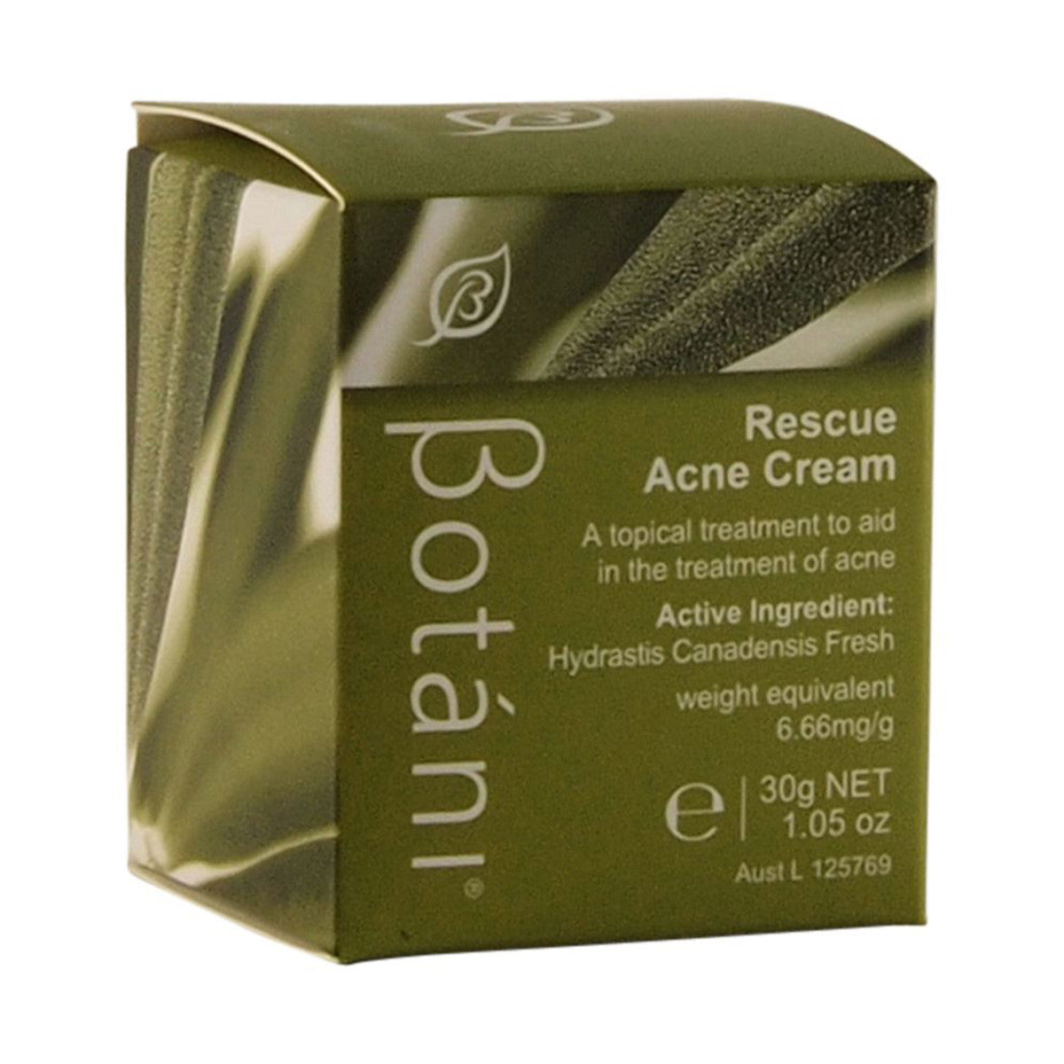 Botani Rescue Acne Cream 30g - Natural Spot Treatment for Face & Body - Clear Breakouts Fast - Perfect for Oily & Sensitive Skin - Use Daily for Clear, Healthy Complexion