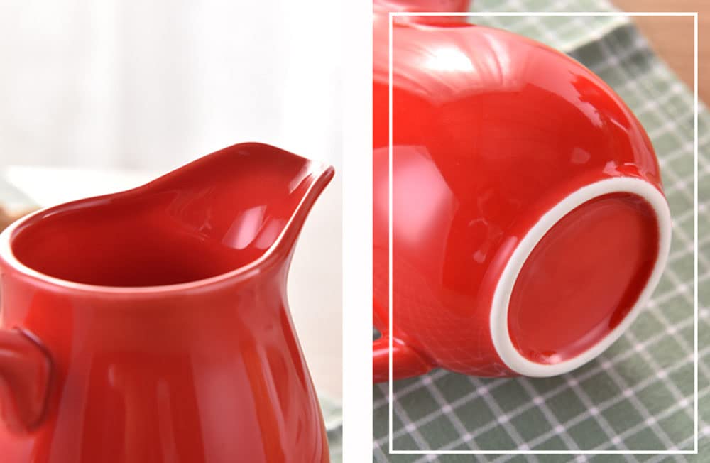 Vibrant Ceramic Milk Jug & Sugar Bowl Set - Elegant Coffee & Tea Serving Pitcher with Creamer - Perfect for Breakfast, Afternoon Tea, and Entertaining Guests