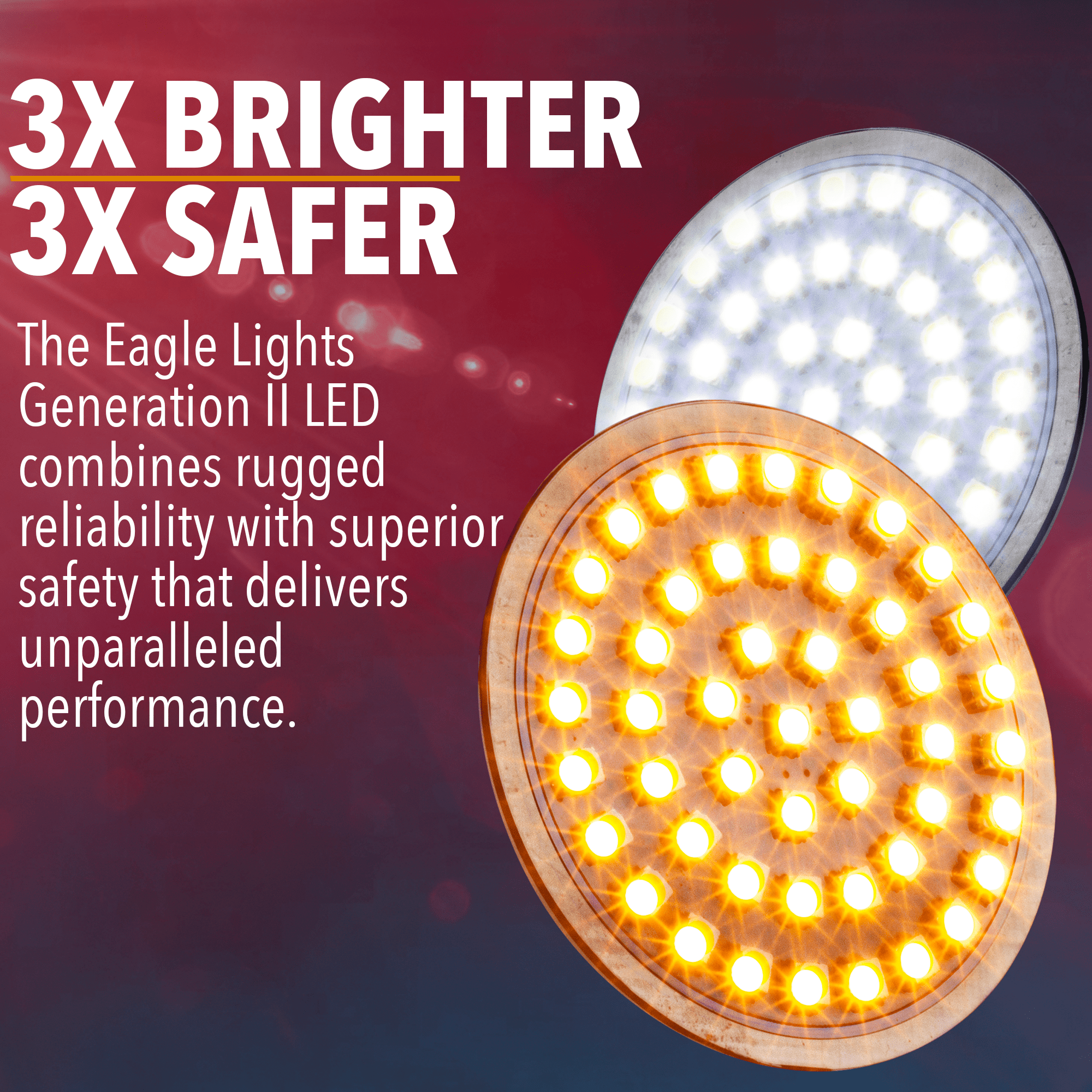 **Eagle Lights 2nd Gen LED Turn Signal Kit for Harley Davidson - Front 1157 & Rear 1156 Amber Lights - High Visibility for Day & Night Riding**