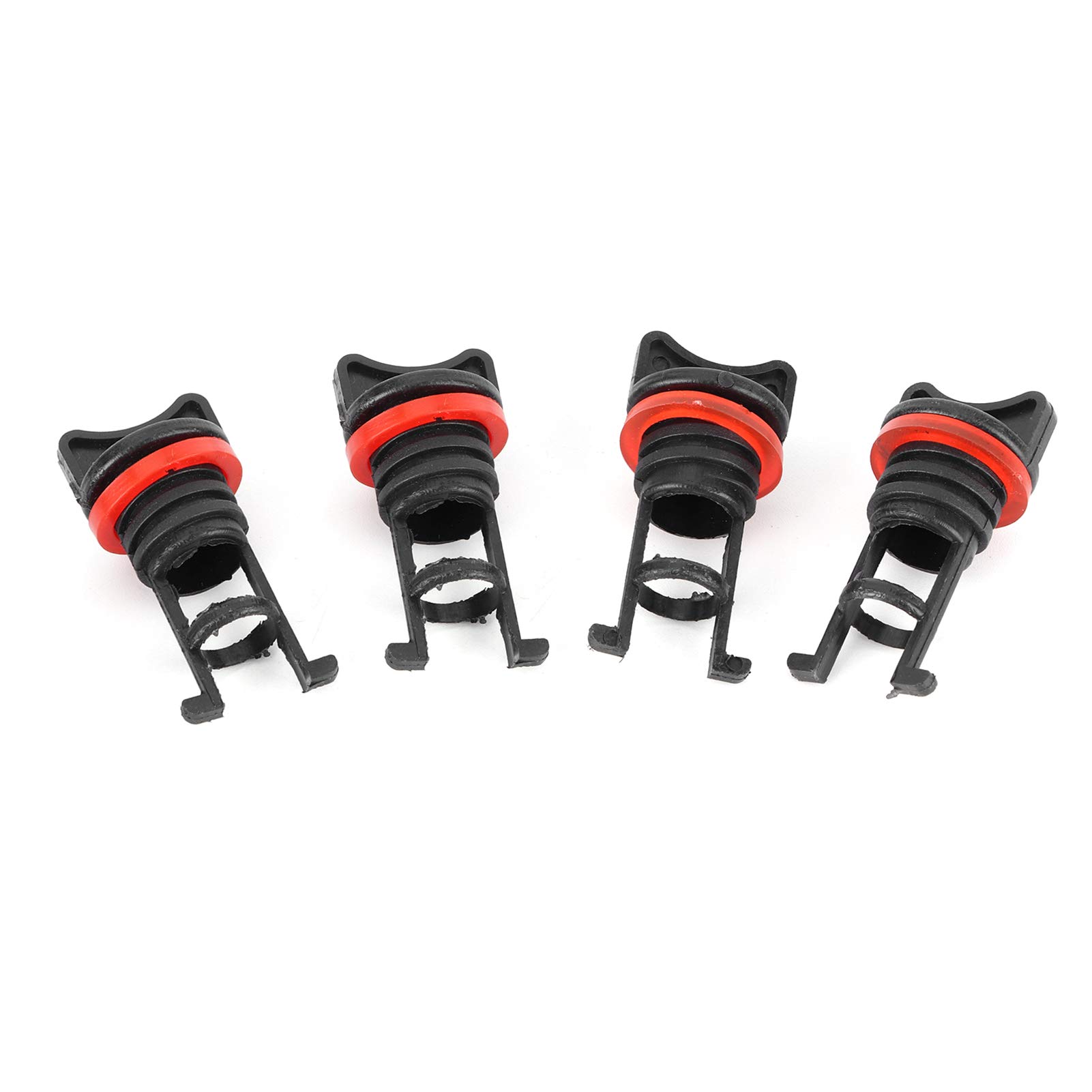 4pcs Boat Drain Bung Plugs - Standard Coarse Thread with PE Washer for Marine, Ship & Yacht - Waterproof Boat Drainage Solution for Deck Scuppers & Bilge Systems