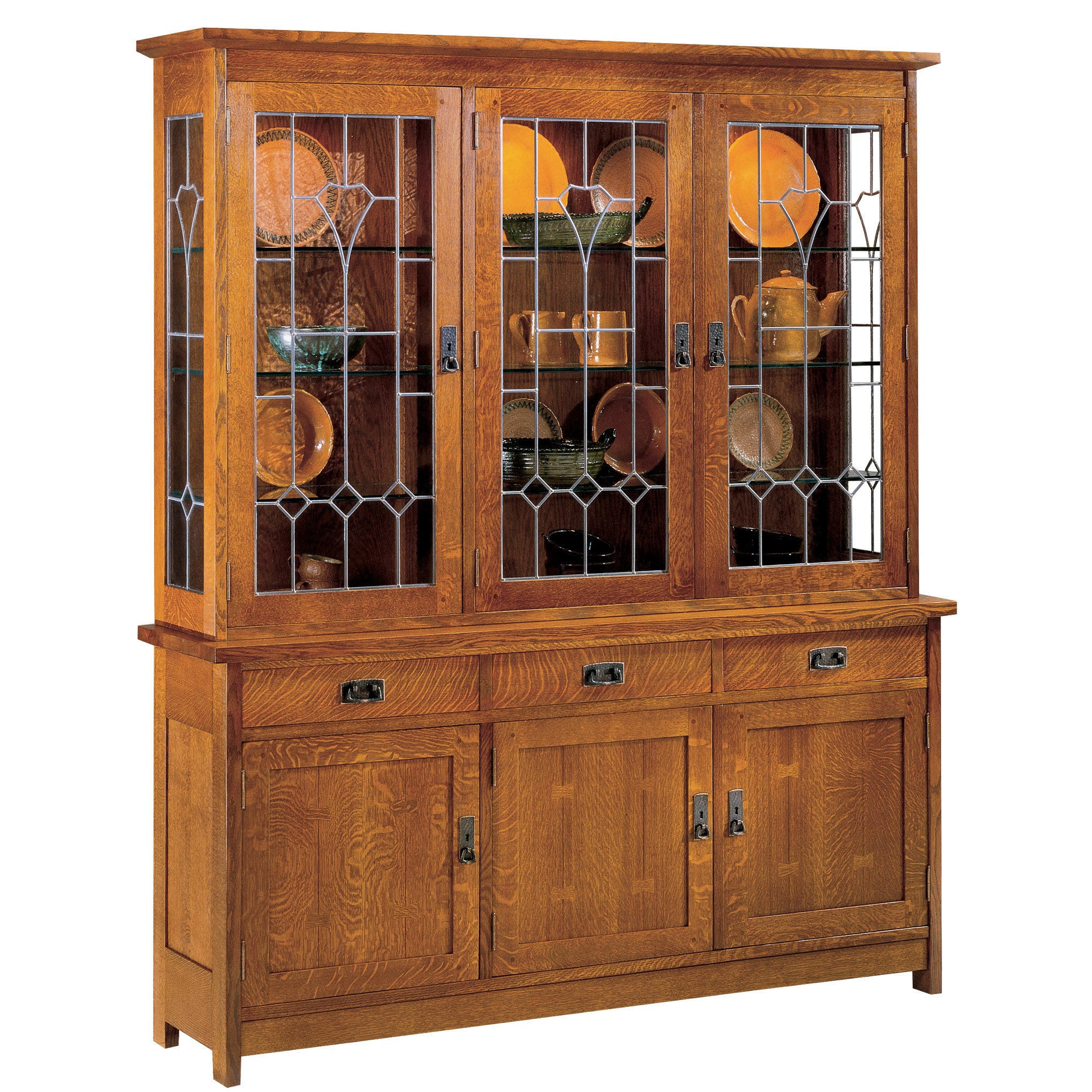 3-Door China Cabinet - Elegant Storage for Dining Room, Kitchen & Home Decor | Perfect for Displaying Dishes, Glassware & Collectibles