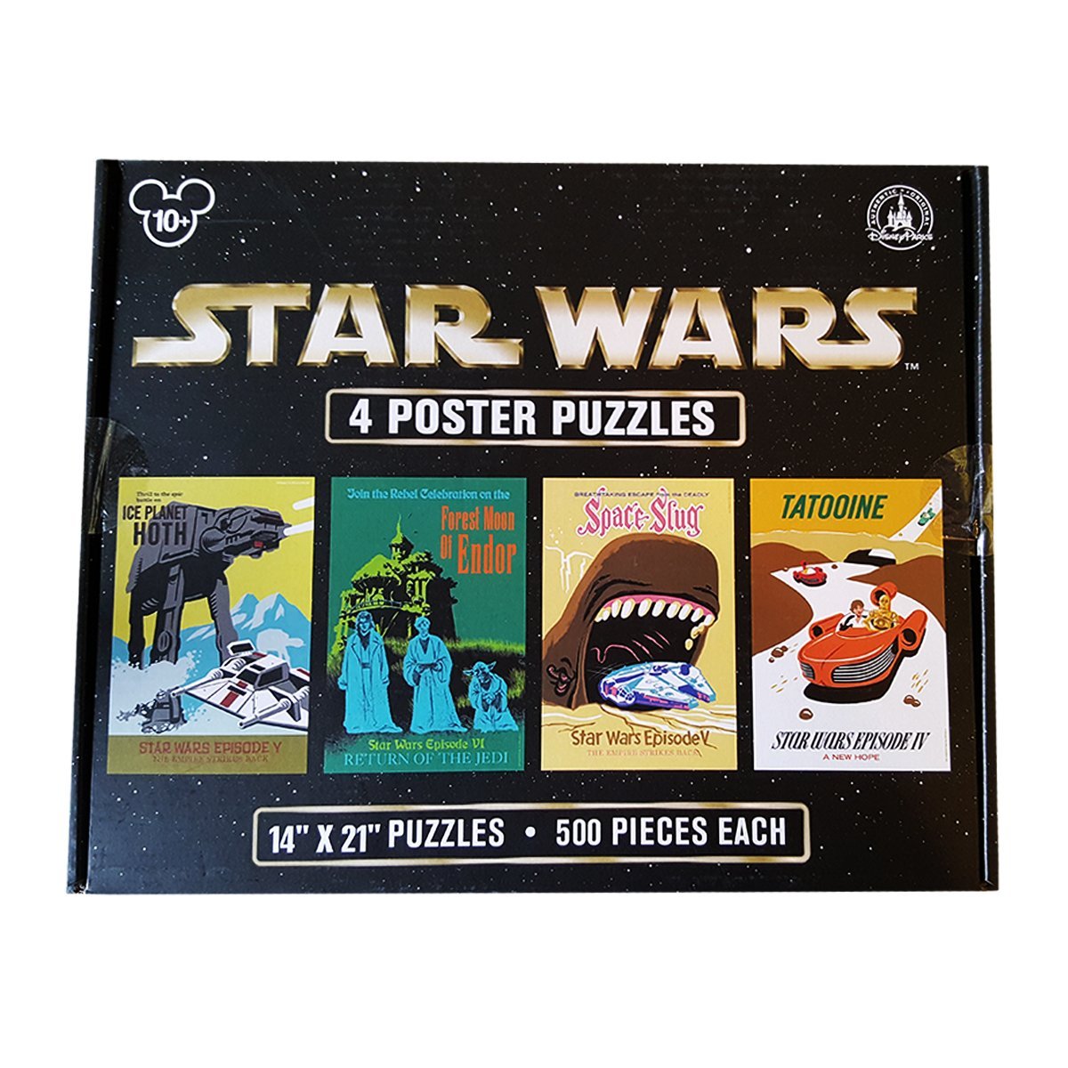 Star Wars Disney 500-Piece Jigsaw Puzzles - 4 Posters for Home Decor