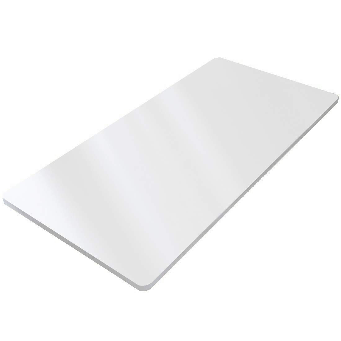FLEXISPOT 48x24 Inches Adjustable Height Desk - 1 Inch Thick White Rectangular Tabletop for Home Office, Gaming & Study | Ergonomic Standing Desk for Workstation Setup