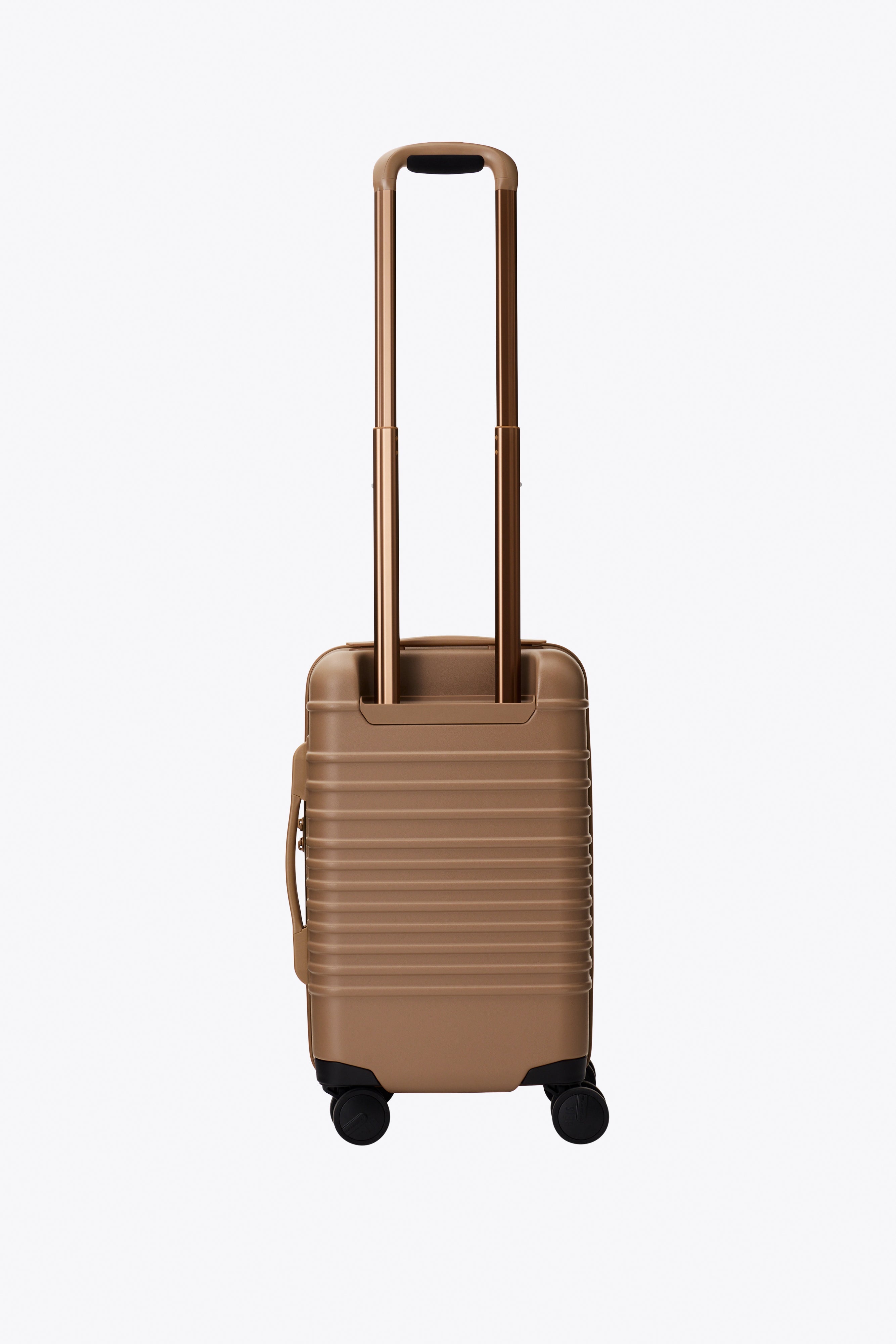 Best Small Carry On Roller Bag in Camel Color - Perfect for Air Travel & Weekend Getaways