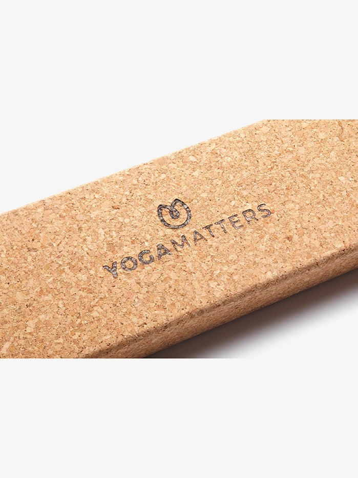 Yogamatters Cork Yoga Wedge - Premium Cork Yoga Block for Support & Alignment | Ideal for Yoga, Pilates & Meditation at Home or Studio
