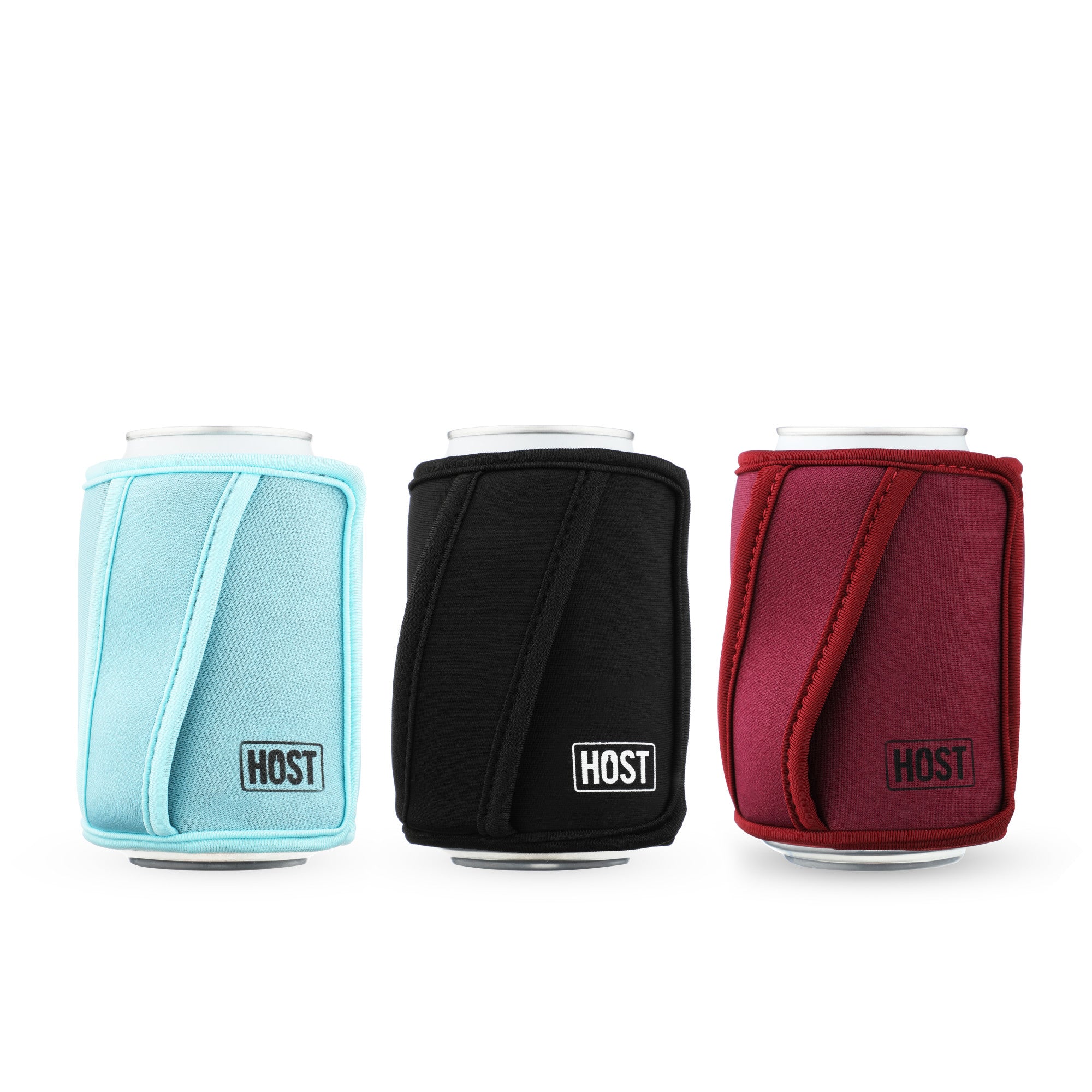 Insta Chill Standard Can Sleeve Set of 3 by HOST - Insulated Beverage Coolers for Beer, Soda & Energy Drinks - Perfect for Parties, BBQs & Outdoor Activities