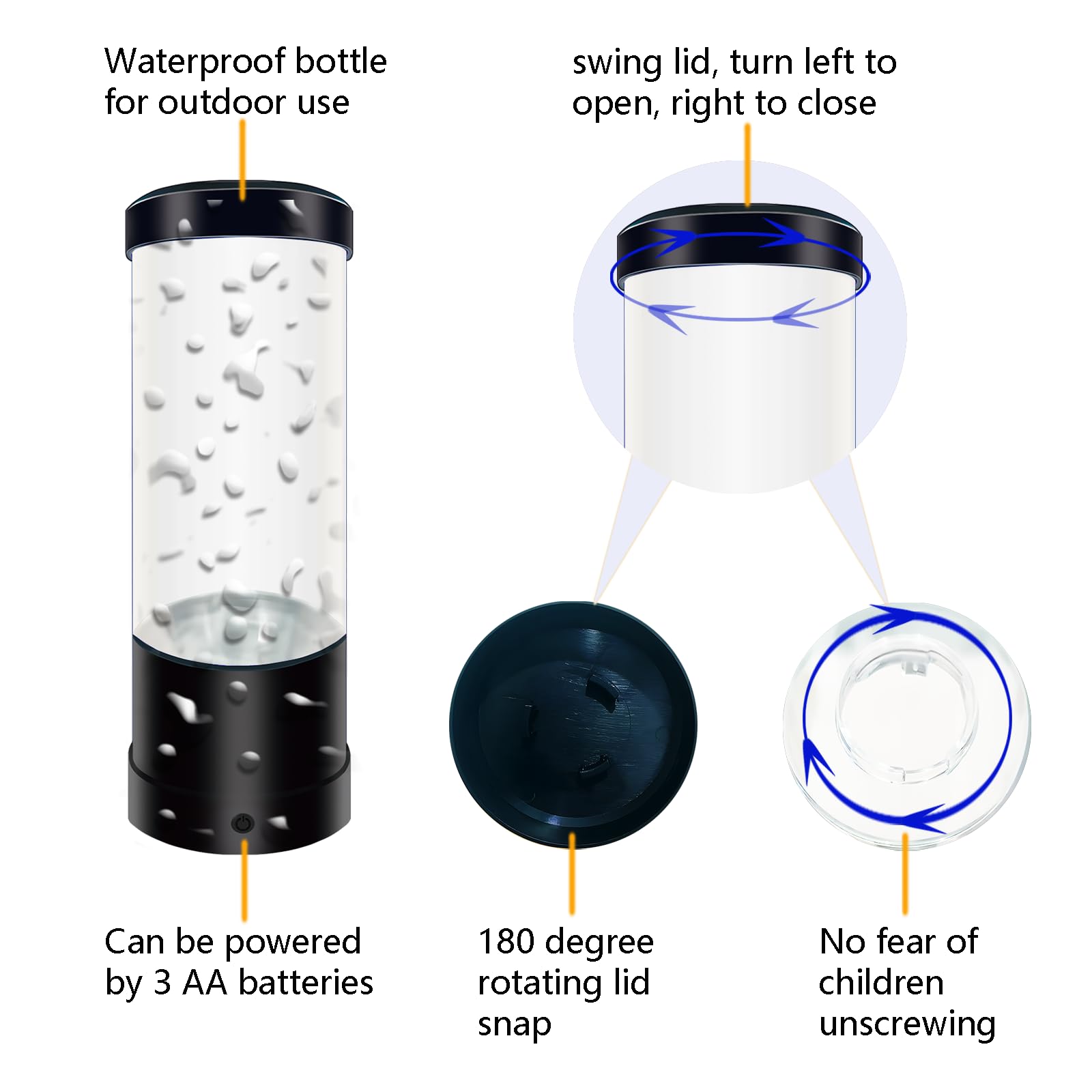 7 Color Changing Jellyfish Lamp - USB/Battery Powered Night Light, Aquarium Desk Lamp for Home, Bedroom, Office - Perfect Gift for Kids, Adults - Creates a Relaxing Ambiance for Study, Sleep & Meditation