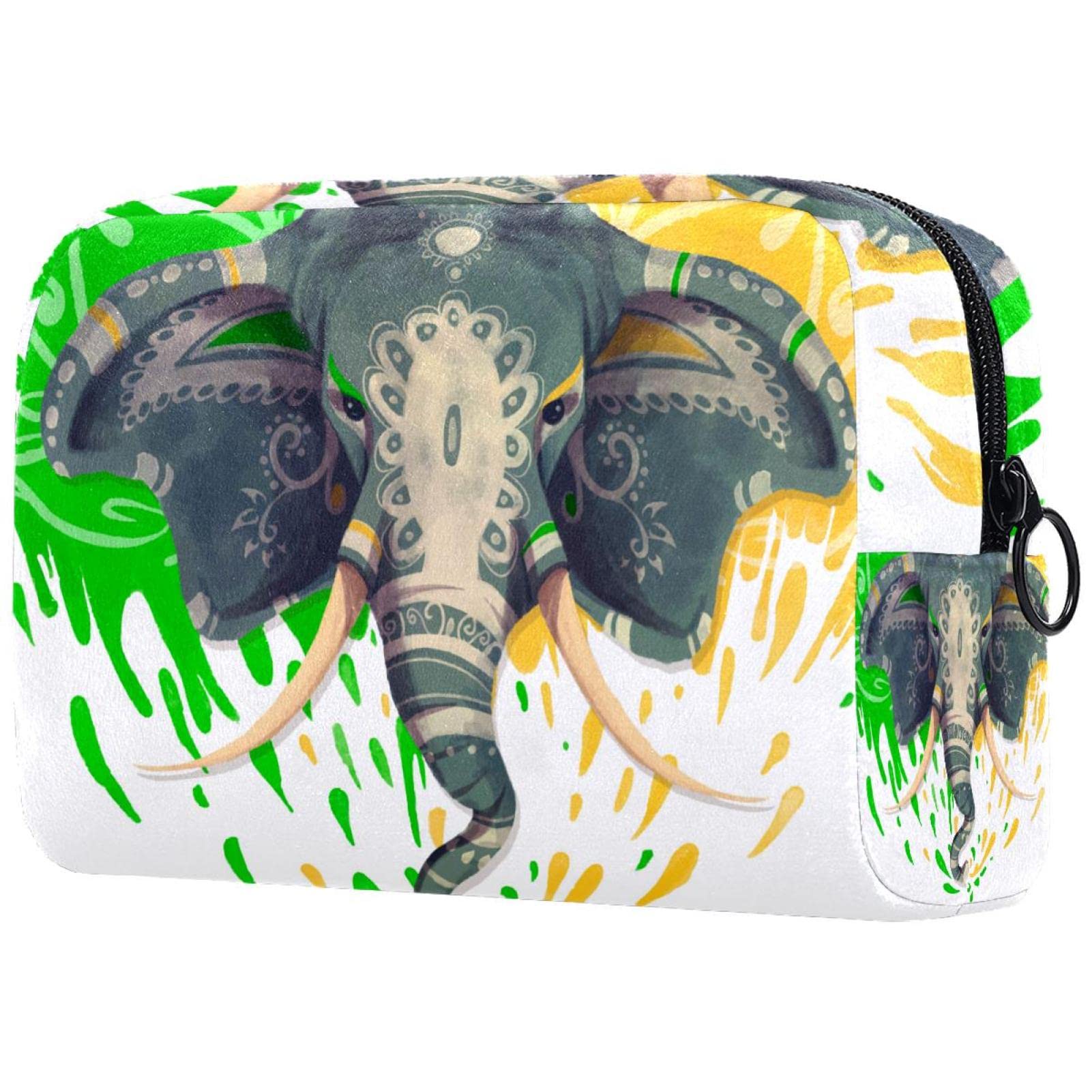 Large Waterproof Makeup Bag for Women - Portable Elephant Cosmetic Organizer for Travel