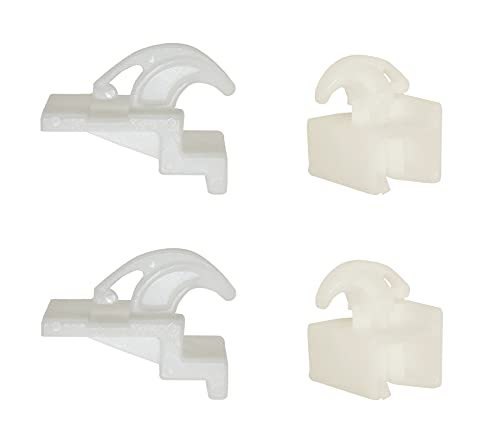 Replacement Oven Drawer Glides Set - Front 3051162 (2 Pack) & Rear 3051163 (2 Pack) - Compatible with Major Oven Brands - Perfect for Kitchen Appliance Repair and Maintenance