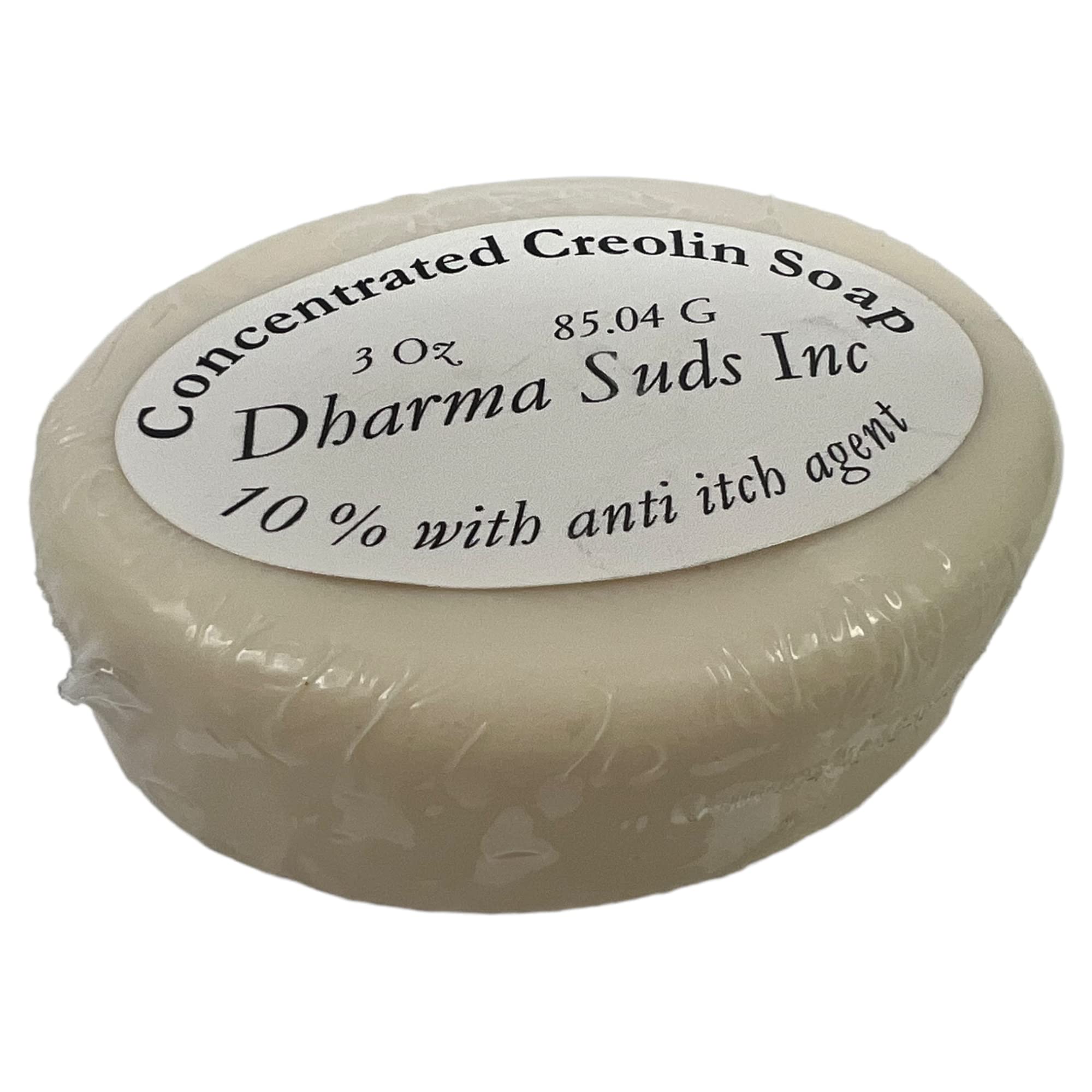 10% Concentrated Creolin Soap with Shea Butter & Anti-Itch Formula - 3oz Oval Bar for Eczema, Psoriasis & Skin Irritation Relief